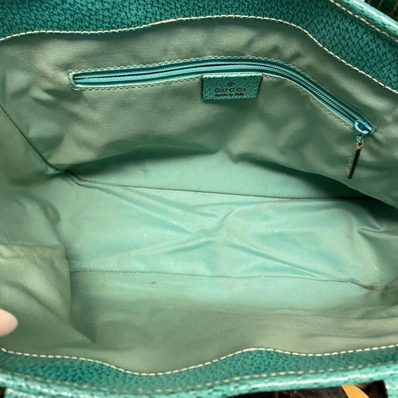 Gucci Sea Green Canvas Gussisma Tote w/Dustbag - Picture 11 of 14